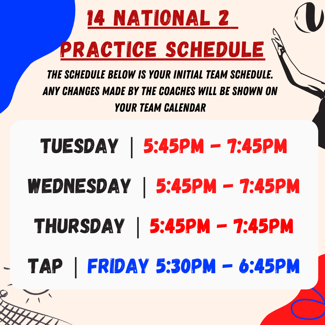 Practice Schedule (13)