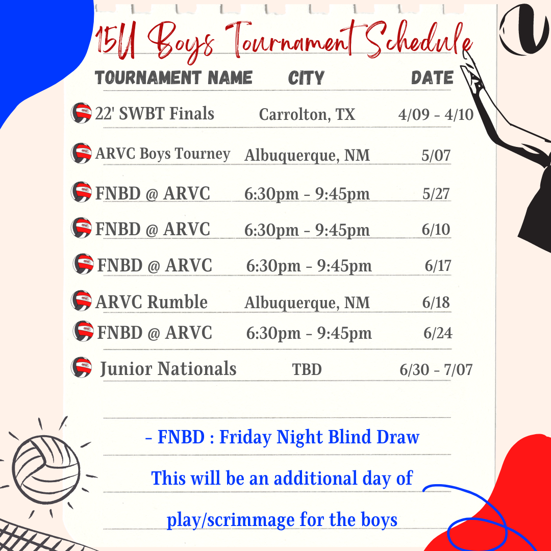 Final Tournament Schedules (14)