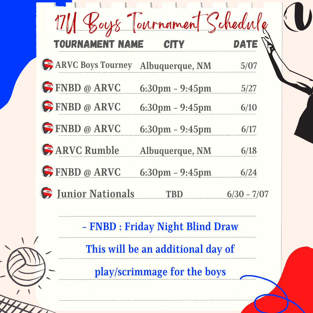 Final Tournament Schedules (15)