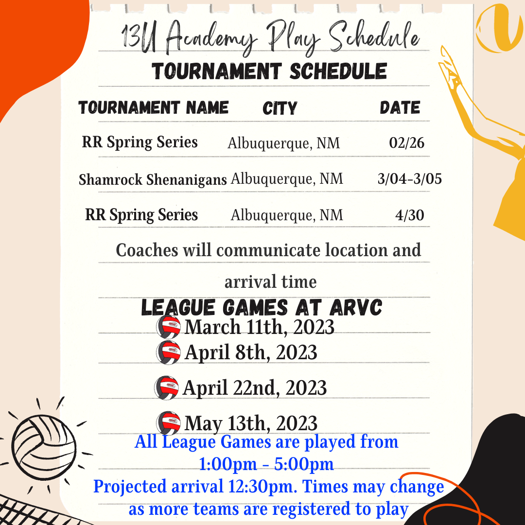 sp13U Academy Schedule