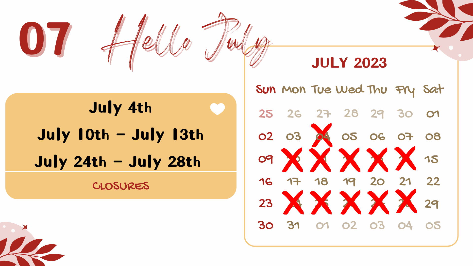 July 2023 July 2023