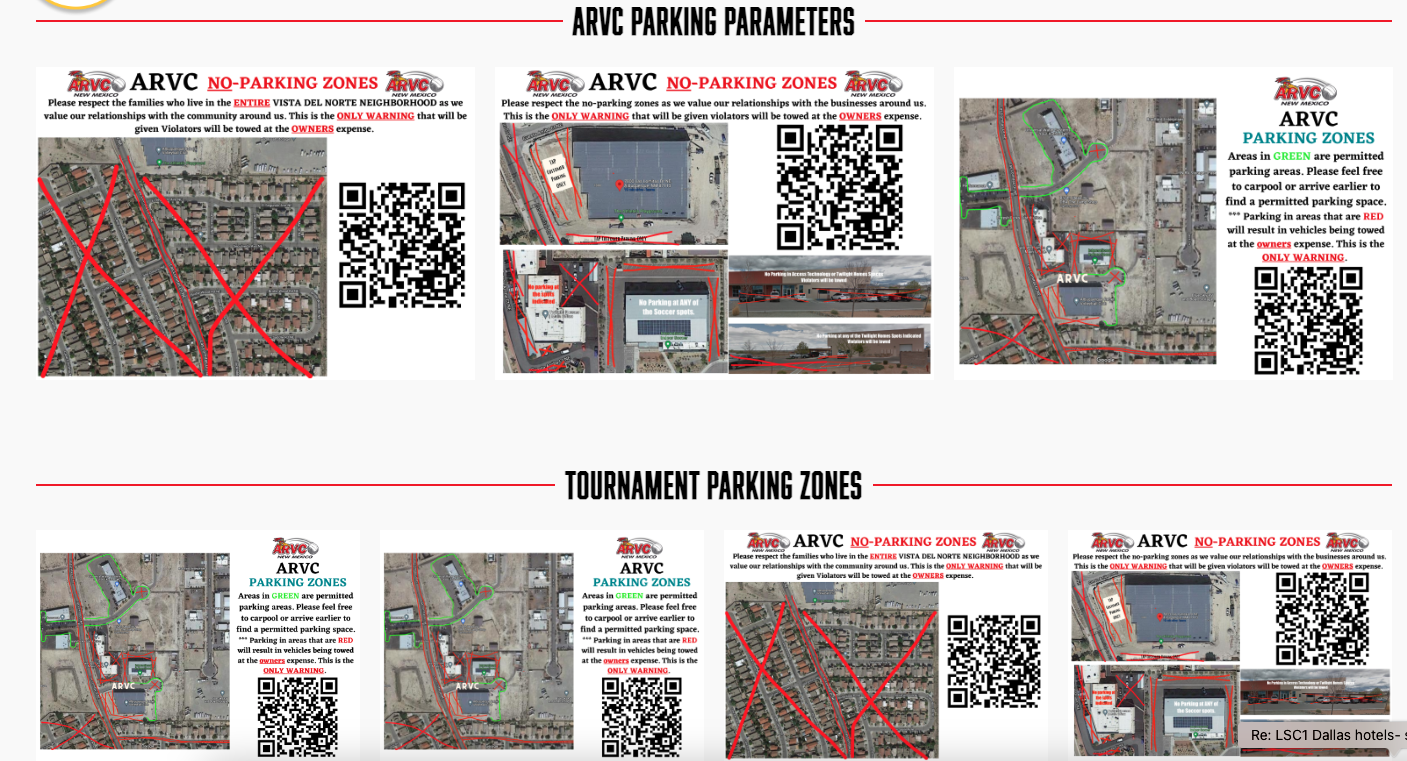 TOURNAMENT PARKING